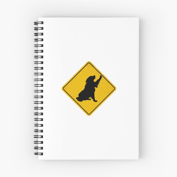 Aperçu de l'œuvre Panneau « Attention aux golden retrievers » créée et vendue par coolcreativeco.
