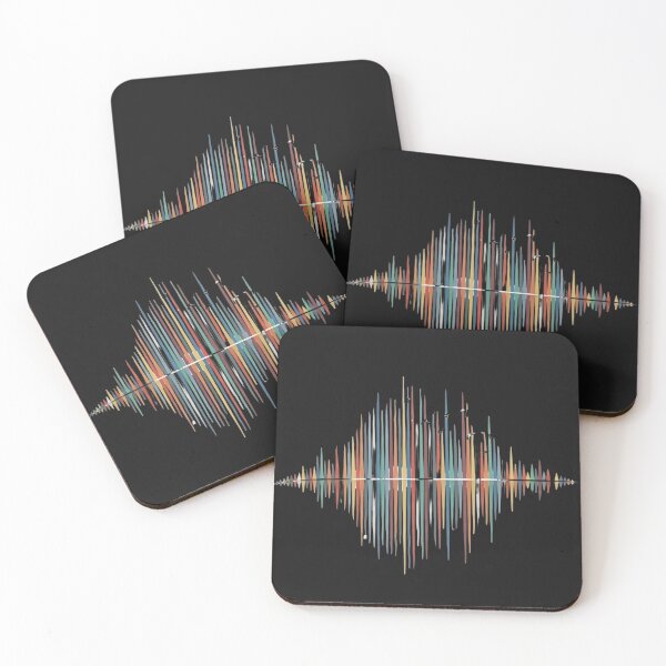 Aperçu de l'œuvre Colorful Soundwave – Design Abstrait de Forme d’Onde Audio créée et vendue par Inkspire House.