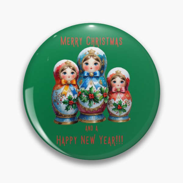 Item preview, Christmas Matryoshka Dolls – Festive Russian Nesting Doll Holiday Art - GREEN designed and sold by PAPIRO SIGLO XXI.
