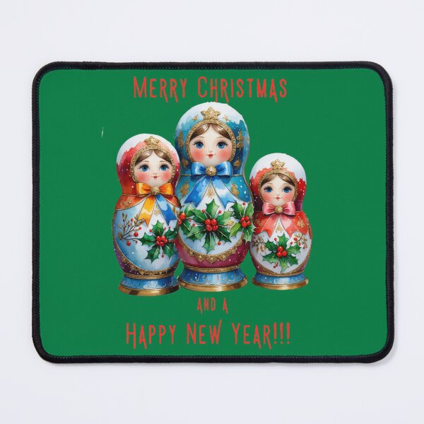 Item preview, Christmas Matryoshka Dolls – Festive Russian Nesting Doll Holiday Art - GREEN designed and sold by PAPIRO SIGLO XXI.