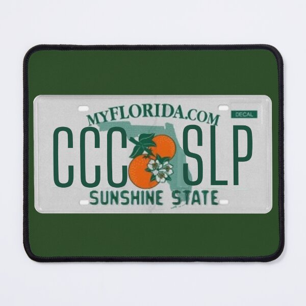 Item preview, CCC SLP Florida License Plate designed and sold by bellaabreu.