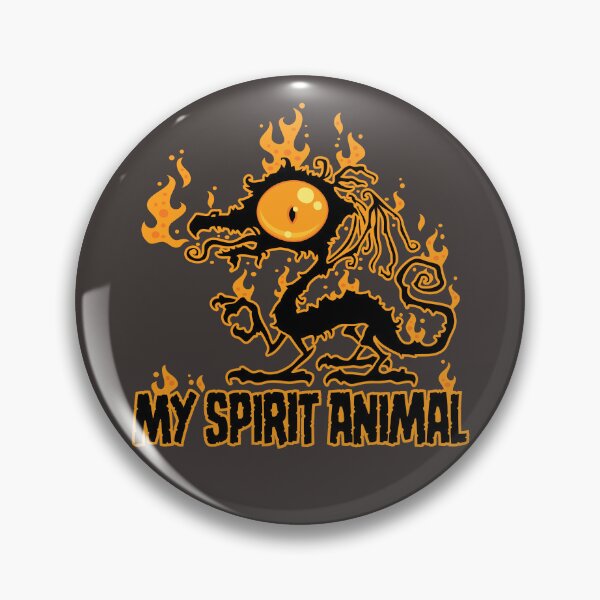 Item preview, Fiery Crispy Dragon Spirit Animal designed and sold by fizzgig.