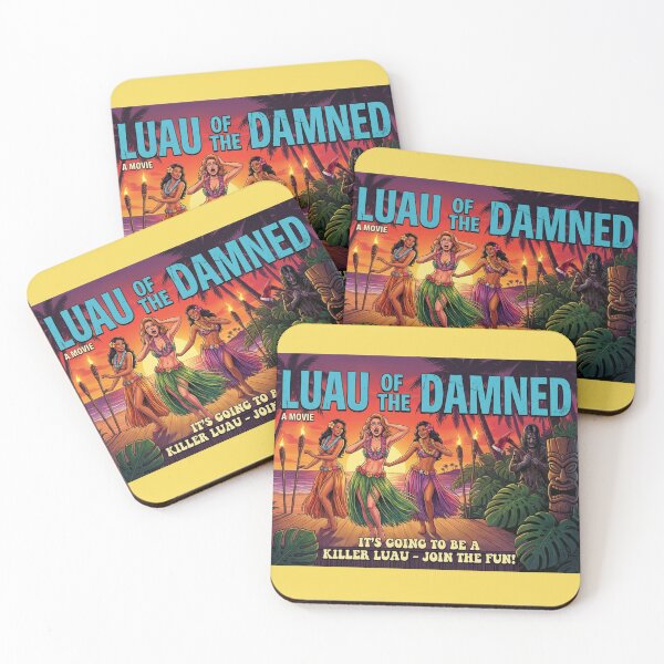 Item preview, 1970s Hawaii Horror Film Poster Retro Tropical Slasher Artwork designed and sold by SlashandSlay.