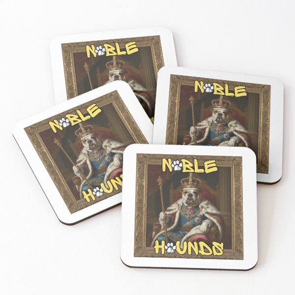 Item preview, Noble Hounds - Royal Bulldog King Portrait Vintage Art designed and sold by Smashed-Ferret.
