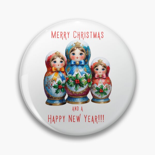 Item preview, Christmas Matryoshka Dolls – Festive Russian Nesting Doll Holiday Art designed and sold by PAPIRO SIGLO XXI.
