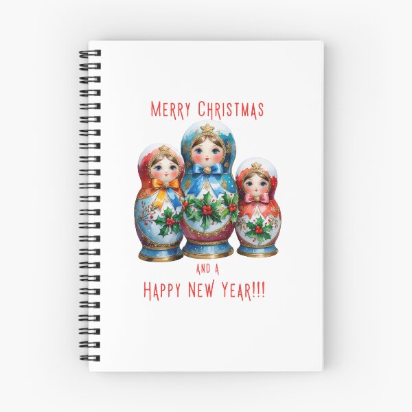 Item preview, Christmas Matryoshka Dolls – Festive Russian Nesting Doll Holiday Art designed and sold by PAPIRO SIGLO XXI.