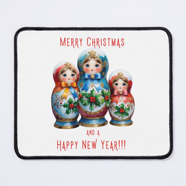 Item preview, Christmas Matryoshka Dolls – Festive Russian Nesting Doll Holiday Art designed and sold by PAPIRO SIGLO XXI.