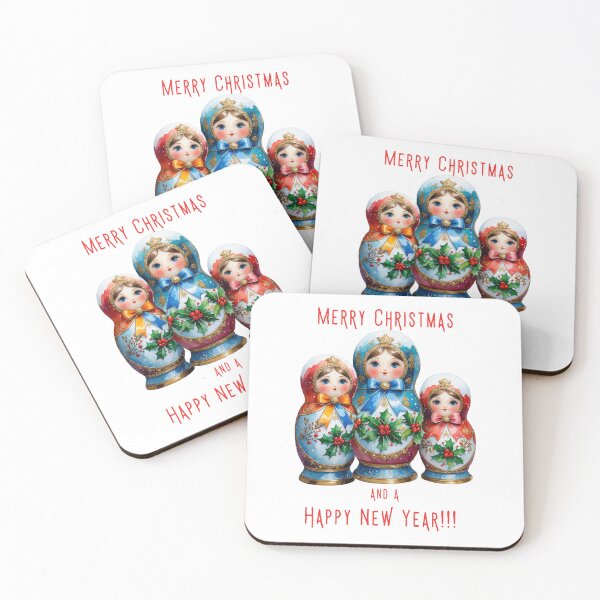 Item preview, Christmas Matryoshka Dolls – Festive Russian Nesting Doll Holiday Art designed and sold by PAPIRO SIGLO XXI.