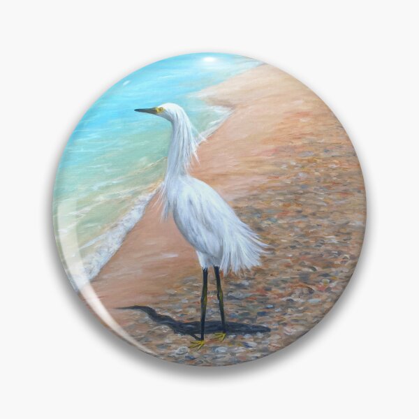 Item preview, Snowy Egret at the Beach designed and sold by robinpaints.