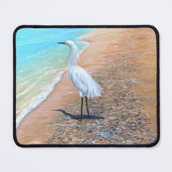 Item preview, Snowy Egret at the Beach designed and sold by robinpaints.