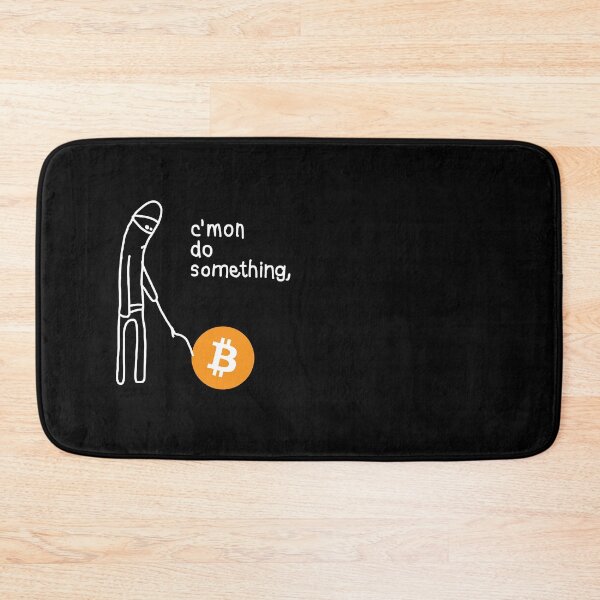 Item preview, C'mon do Something - Bitcoin Meme White designed and sold by CyberRex.