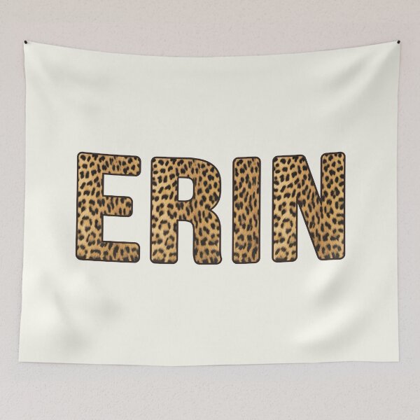 Item preview, Erin Name Leopard Print designed and sold by Jeallan Designs.
