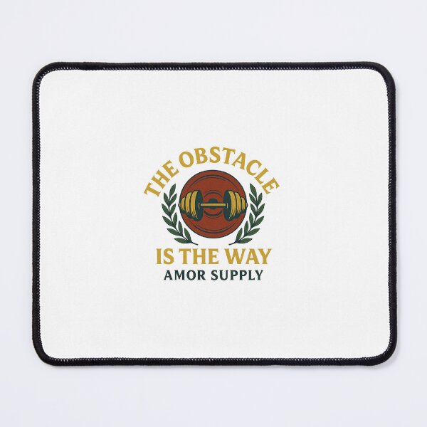 Item preview, The Obstacle Is The Way – Stoic Barbell Crest Gym Design | Amor Supply designed and sold by Amor Supply.