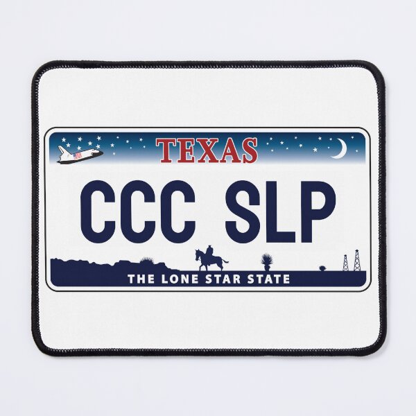Item preview, CCC SLP Texas License Plate designed and sold by bellaabreu.
