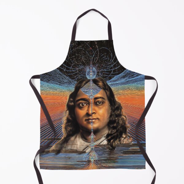 Item preview, Yogananda, Fractal Ascension – Surreal Cosmic Portrait of Consciousness and Earth Connection designed and sold by Mystikos Art.