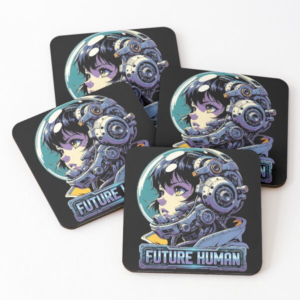 Item preview, FUTURE HUMAN: Transhumanism Cyborg Anime Pilot Sci-Fi Art designed and sold by Standing Wave Studio.