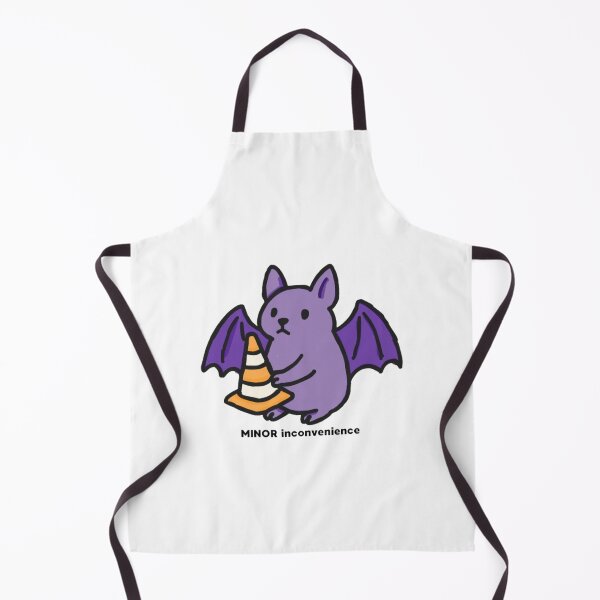 Item preview, Minor Inconvenience Bat – Funny Doodle Bat With Traffic Cone Sticker designed and sold by MartynaMakes.
