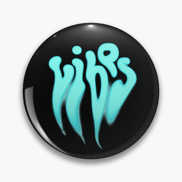 Item preview, Aqua Glow “Vibes” Aesthetic Typography Design designed and sold by TeeHatch.