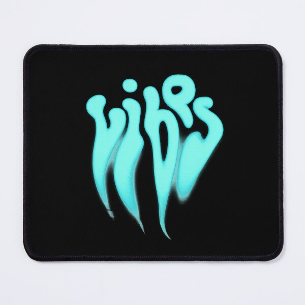 Item preview, Aqua Glow “Vibes” Aesthetic Typography Design designed and sold by TeeHatch.