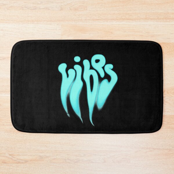Item preview, Aqua Glow “Vibes” Aesthetic Typography Design designed and sold by TeeHatch.