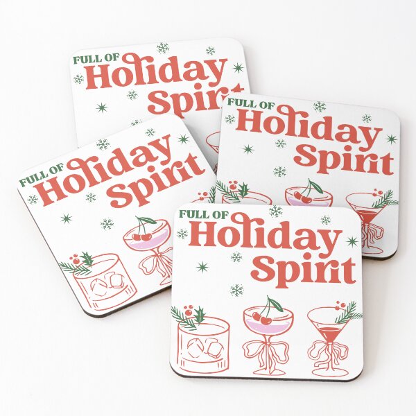 Item preview, Full of holiday spirit, Christmas drinks humor designed and sold by stellacreates.