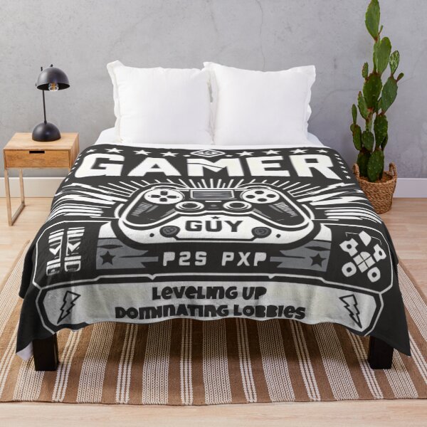 Item preview, Gaming Shirt- Gamer Guy Leveling Up Dominating Lobbies designed and sold by DrawDrip.