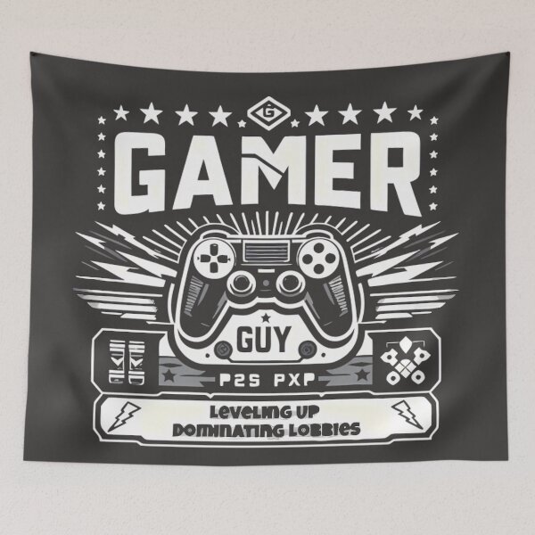 Item preview, Gaming Shirt- Gamer Guy Leveling Up Dominating Lobbies  designed and sold by DrawDrip.