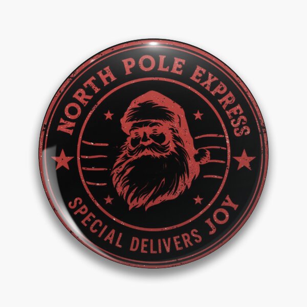 Item preview, Santa’s Air Mail Stamp Retro “North Pole Express”  6 designed and sold by Neon G.