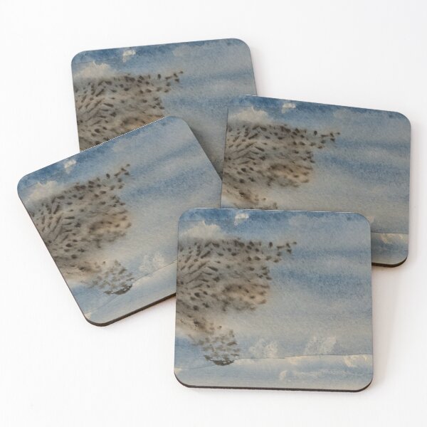 Item preview, Murmuration, starlings in flight- original watercolor designed and sold by fishpressink.
