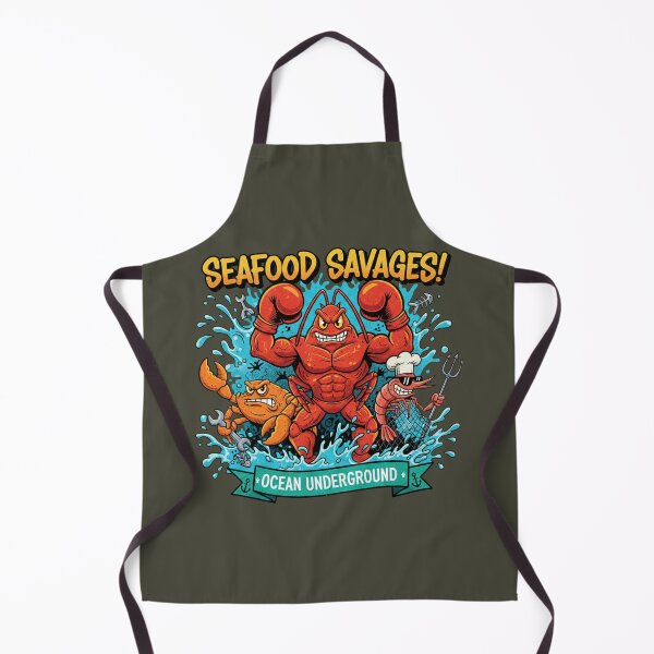 Item preview, Seafood Savages Ocean Underground - Lobster Boxer Cartoon designed and sold by AwesomeBeyondLimits.