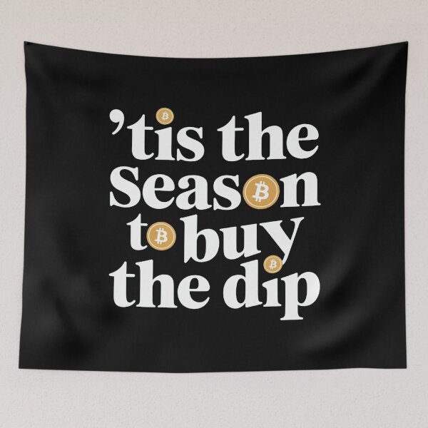 Item preview, Tis the season to buy the dip, bitcoin crypto christmas designed and sold by NoetherSym.