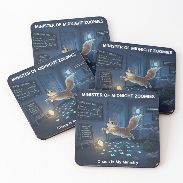 Item preview, Minister Of Midnight Zoomies - Chaos is My Ministry designed and sold by ASABCreative.