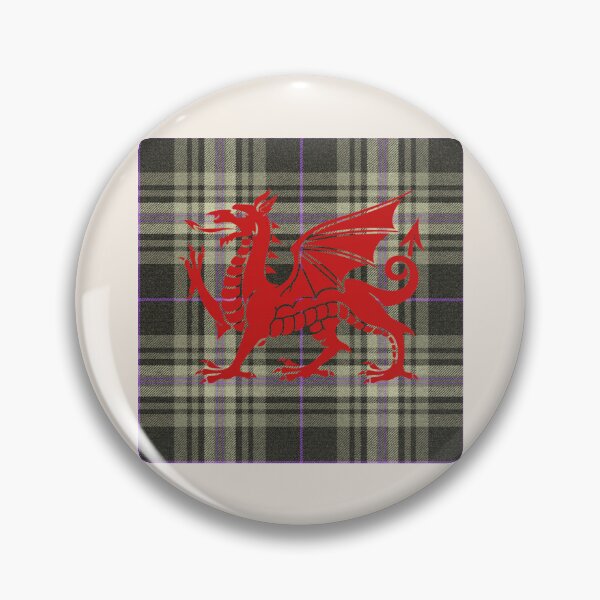 Item preview, Afallon Welsh Tartan – The Island of Apples & y Ddraig Goch - the red dragon v4 designed and sold by WheelieGdArt.