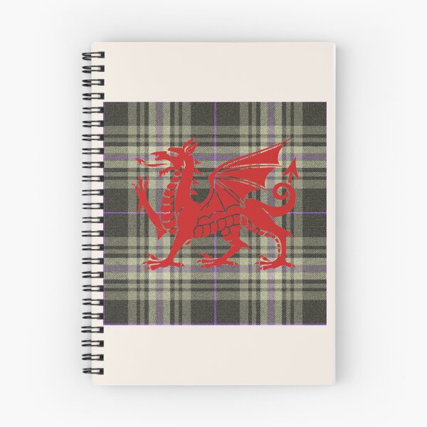 Item preview, Afallon Welsh Tartan – The Island of Apples & y Ddraig Goch - the red dragon v4 designed and sold by WheelieGdArt.