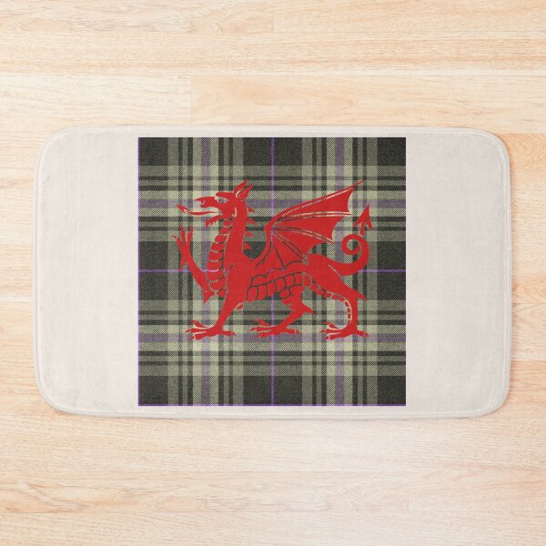 Item preview, Afallon Welsh Tartan – The Island of Apples & y Ddraig Goch - the red dragon v4 designed and sold by WheelieGdArt.