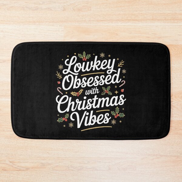 Item preview, Lowkey Obsessed with christmas vibes, funny Gen Z and gen Alpha Christmas designed and sold by NoetherSym.