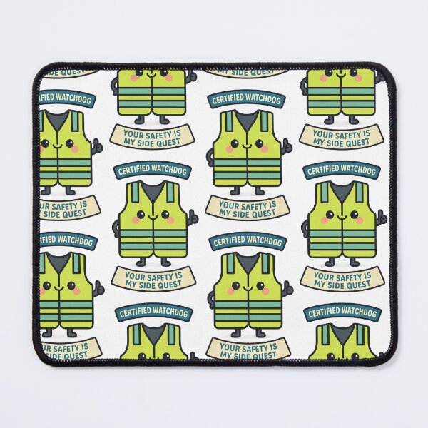 Item preview, Certified Watchdog Safety Vest Mascot designed and sold by TeeTimeTreasure.