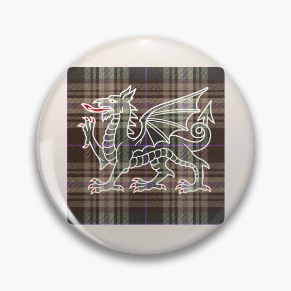 Item preview, Afallon Welsh Tartan – The Island of Apples & y Ddraig Goch - the red dragon v3 designed and sold by WheelieGdArt.