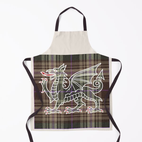 Item preview, Afallon Welsh Tartan – The Island of Apples & y Ddraig Goch - the red dragon v3 designed and sold by WheelieGdArt.