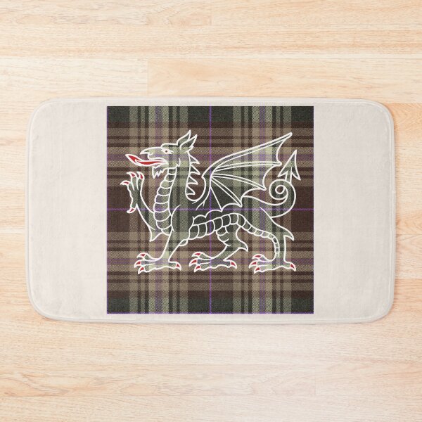 Item preview, Afallon Welsh Tartan – The Island of Apples & y Ddraig Goch - the red dragon v3 designed and sold by WheelieGdArt.