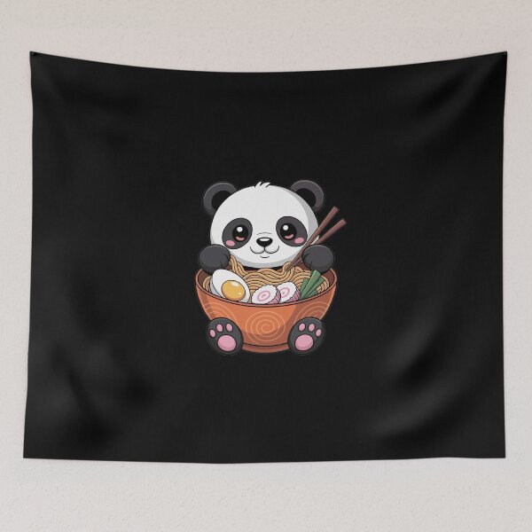 Item preview, Panda Enjoying Ramen designed and sold by jkrphoto.