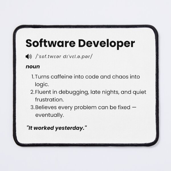 Item preview, Software Developer Definition | Funny Coding Gift for Programmers & Engineers designed and sold by Yuli Club.