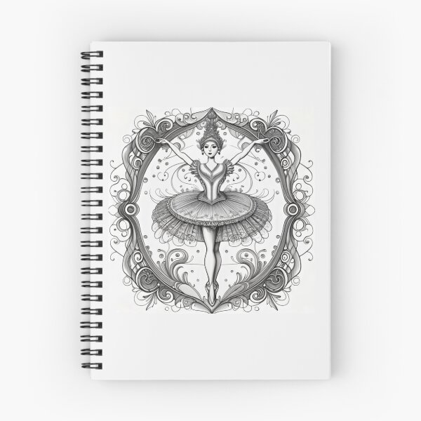 Item preview, logo picture graphic graffiti illustration conceptual art, product, colors white and black pattern Vector line art. Beautiful ballerina music box, designed and sold by gulka8.