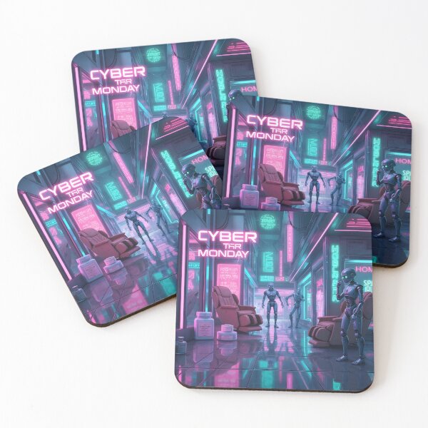 Item preview,  Cyber Monday Robots Shopping designed and sold by yosmosverse .