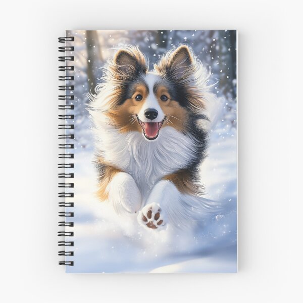 Item preview, Shetland sheepdog Running in Snow designed and sold by PetsArt.