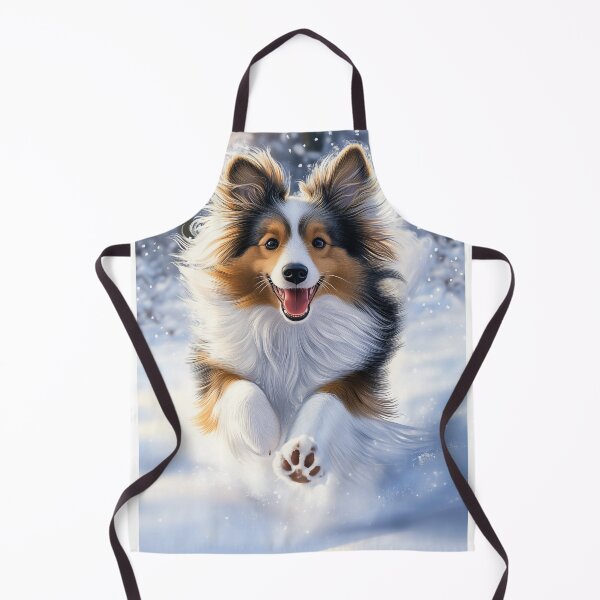 Item preview, Shetland sheepdog Running in Snow designed and sold by PetsArt.
