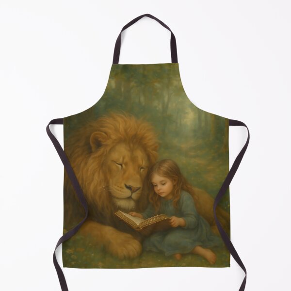 Item preview, Lion and girl fantasy woodland scene designed and sold by Metaverse8.