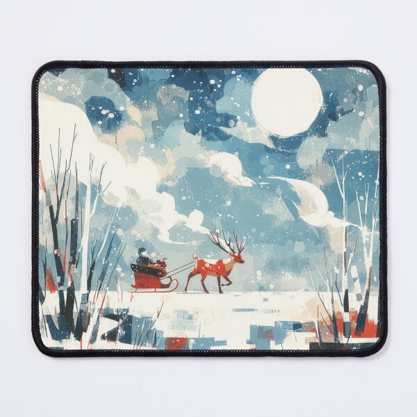 Item preview, Moonlit Reindeer Journey Through Winter designed and sold by Dusk Atelier.