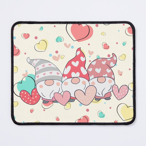 Item preview, Valentine Gnome Trio – Heartfelt Whimsy in Full Color designed and sold by MandiDaniDesign.
