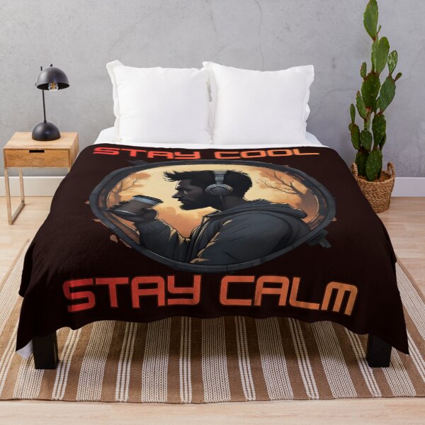 Item preview, Stay Cool Stay Calm – Urban Coffee Lover Art designed and sold by Brainy Bites19.